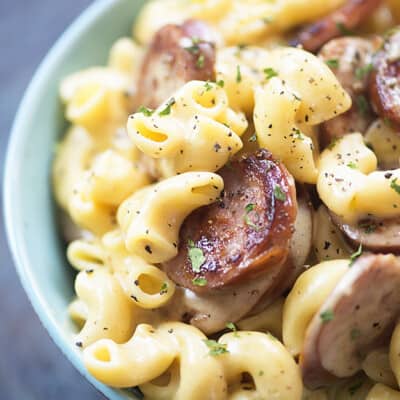 I love my Instant Pot for making this creamy, cheesy mac and cheese recipe!