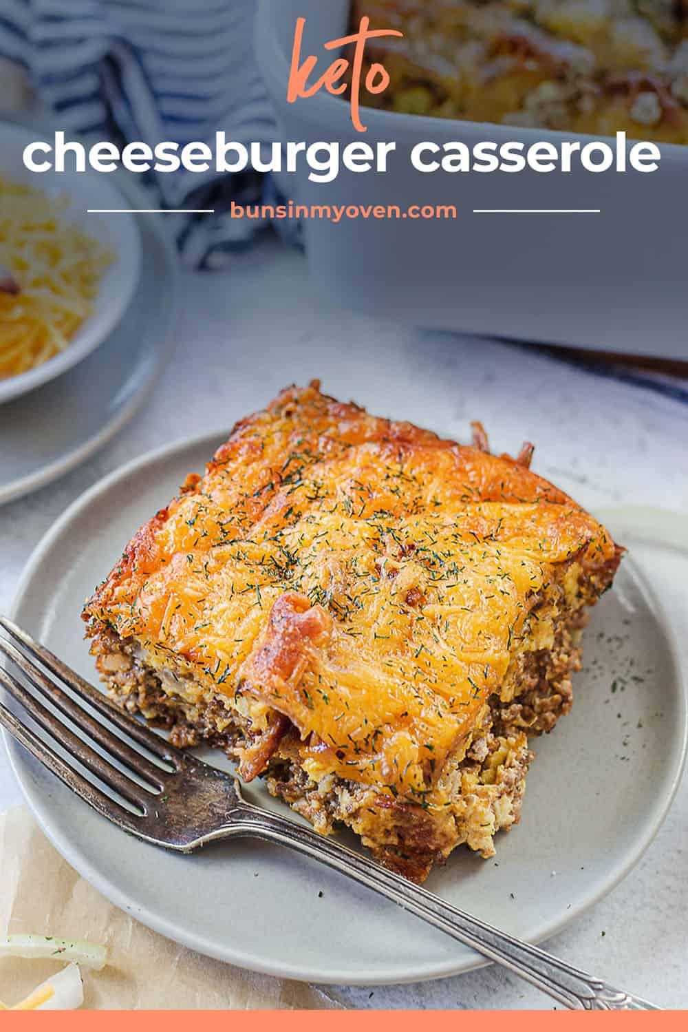 Cheeseburger Casserole - a low carb version of a family favorite!