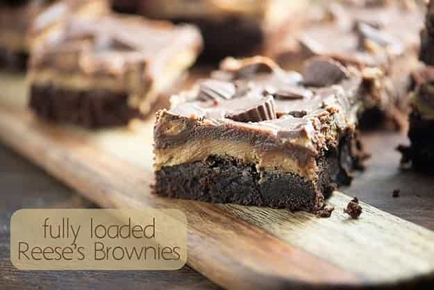 loaded reese’s brownies