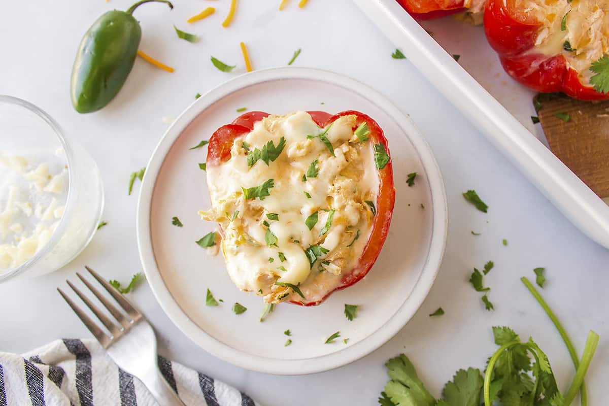 Cream Cheese Chicken Stuffed Peppers