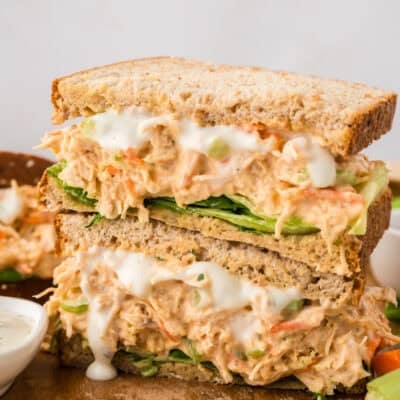 Chicken salad gets a spicy update with a buffalo twist!