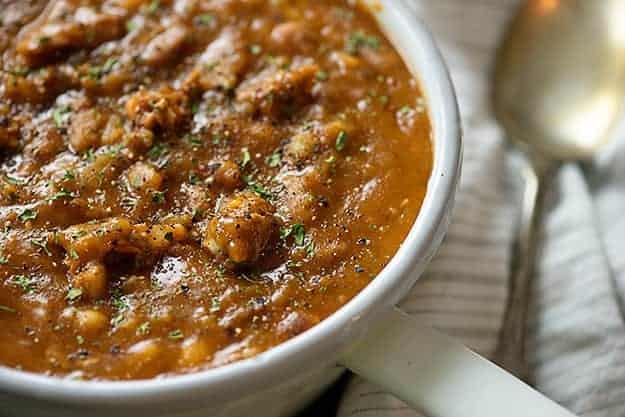 This cowboy beans recipe is sweet bean perfection. Loaded with bacon and ground beef, these could be a meal in themselves!