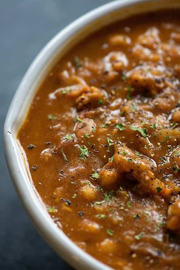 Cowboy Beans - a hearty bean recipe from Buns In My Oen