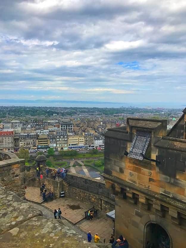 The view from Edinburgh Castle can not be beat.