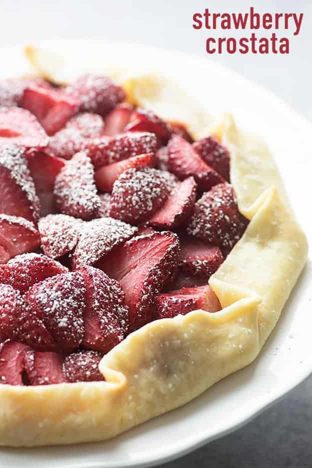 This strawberry crostata is such a simple twist on a classic pie!