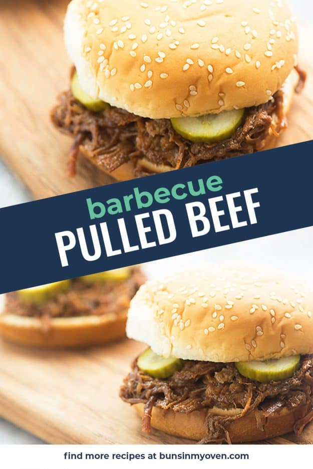 BBQ pulled beef photo collage.