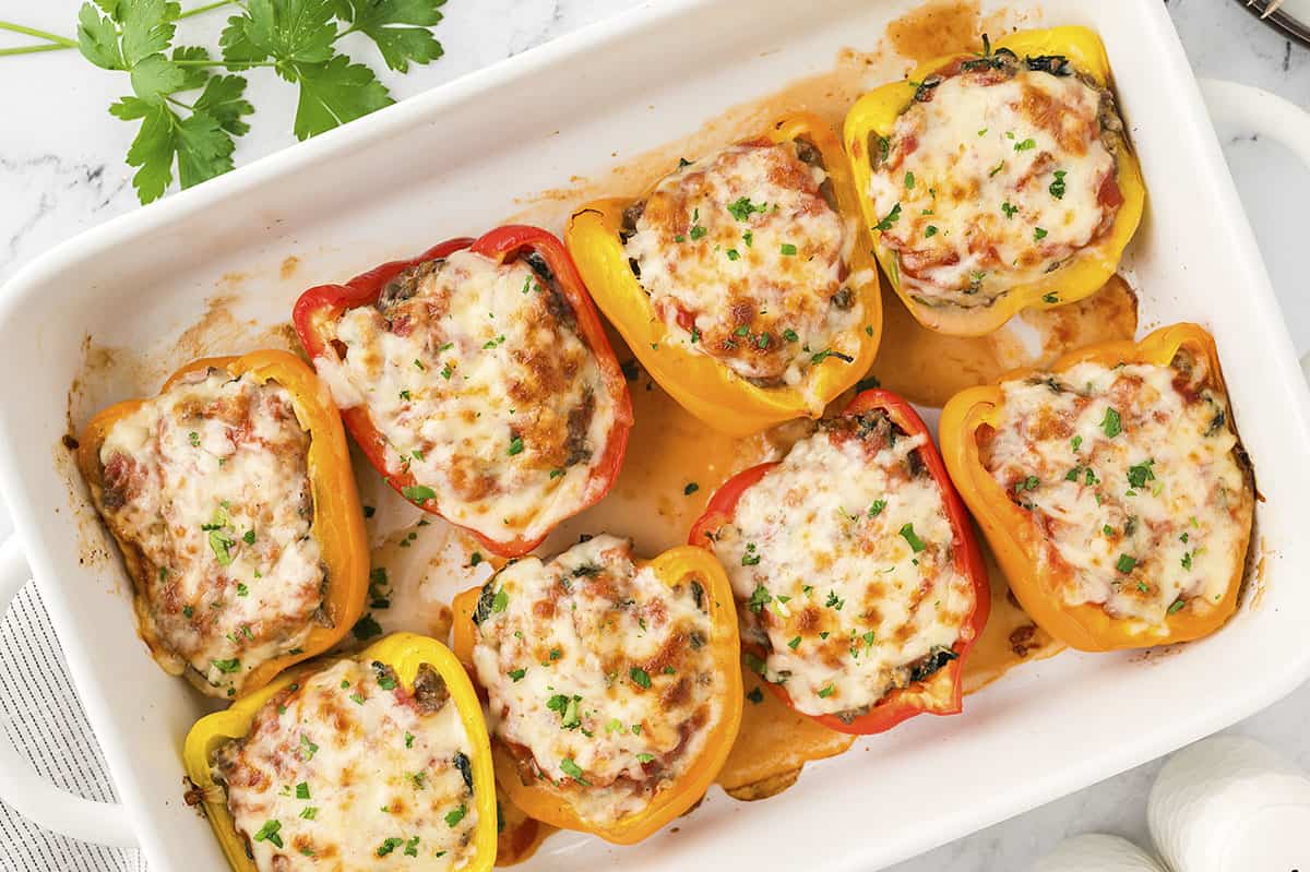 Lasagna Stuffed Peppers