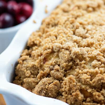 This tender cranberry bread is sweet tart perfection! Makes a great breakfast or afternoon snack!