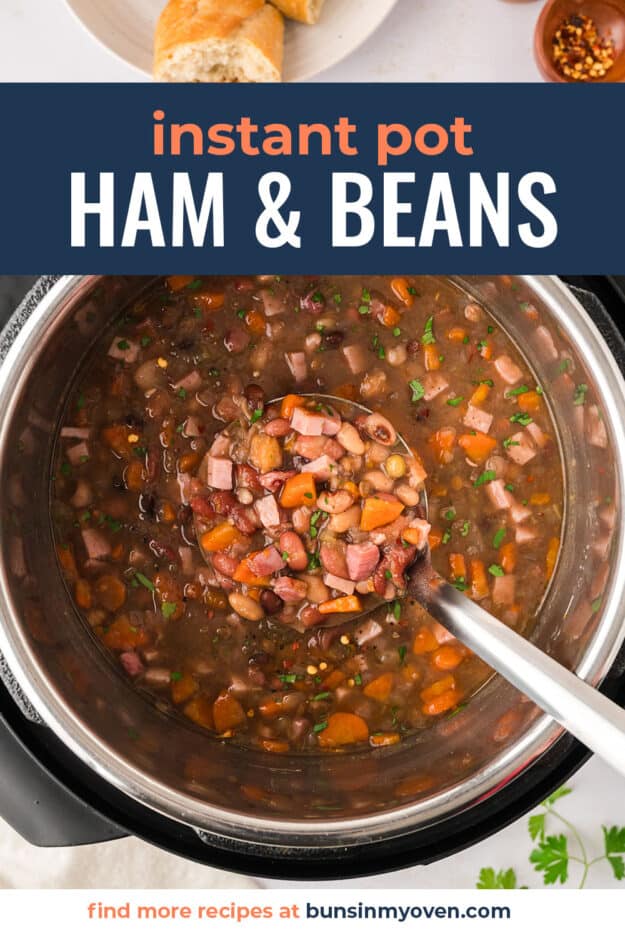 Ham and Bean soup in instant pot.