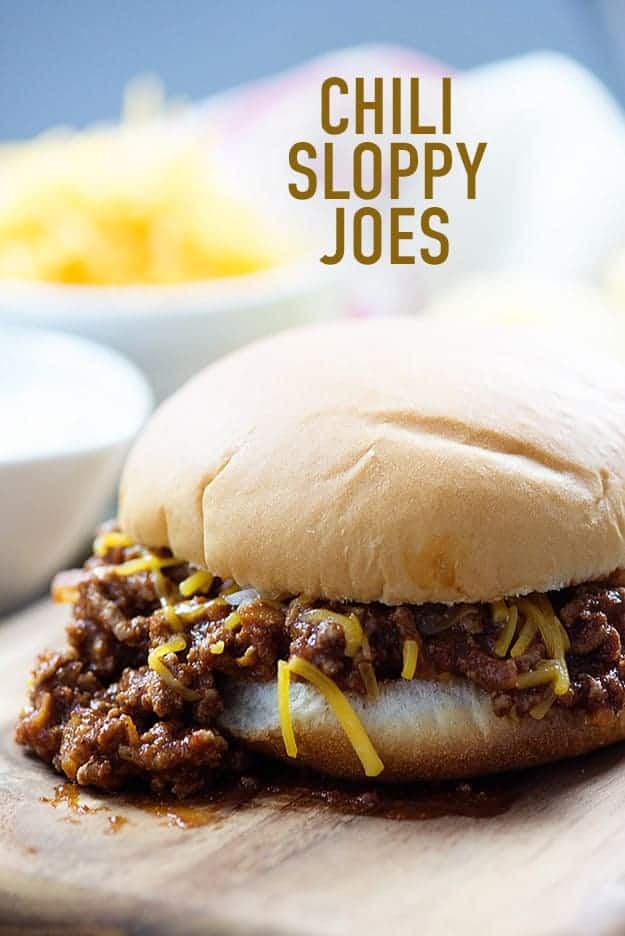 This easy sloppy joe recipe is a bit different than your traditional sweet homemade sloppy joes! I've turned them into chili sloppy joes and they couldn't be tastier! 