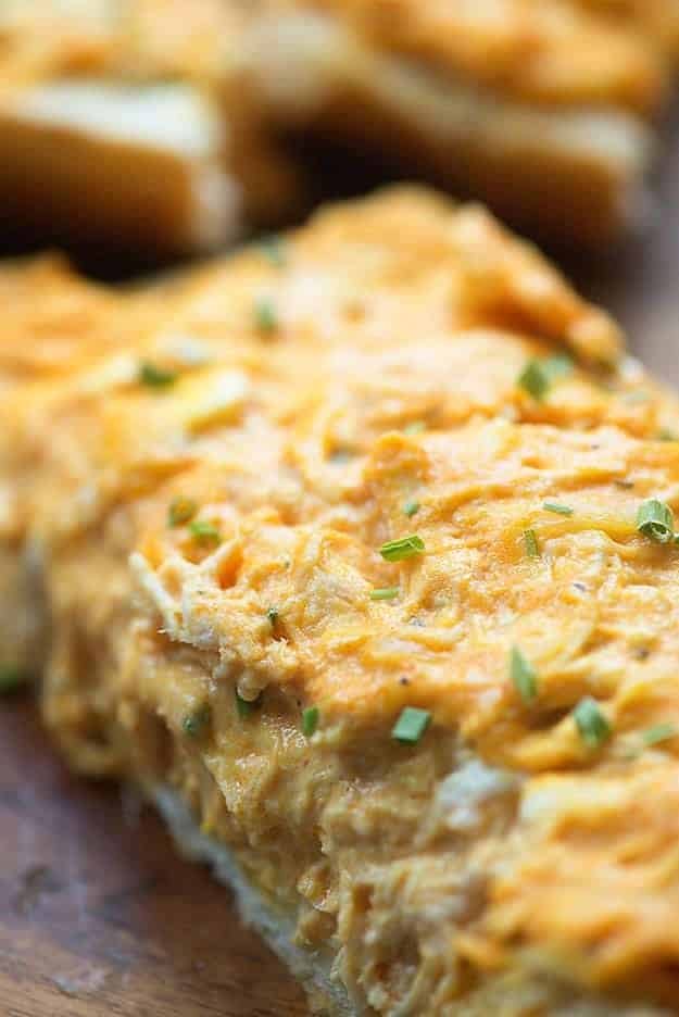 If you love buffalo chicken dip, you have to try this buffalo chicken bread. It's spicy perfection.