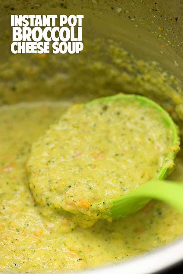 This Instant Pot soup is ready in less than 20 minutes and is similar to the Panera broccoli cheddar soup!