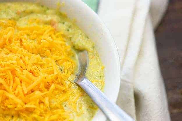 Easy broccoli cheese soup!
