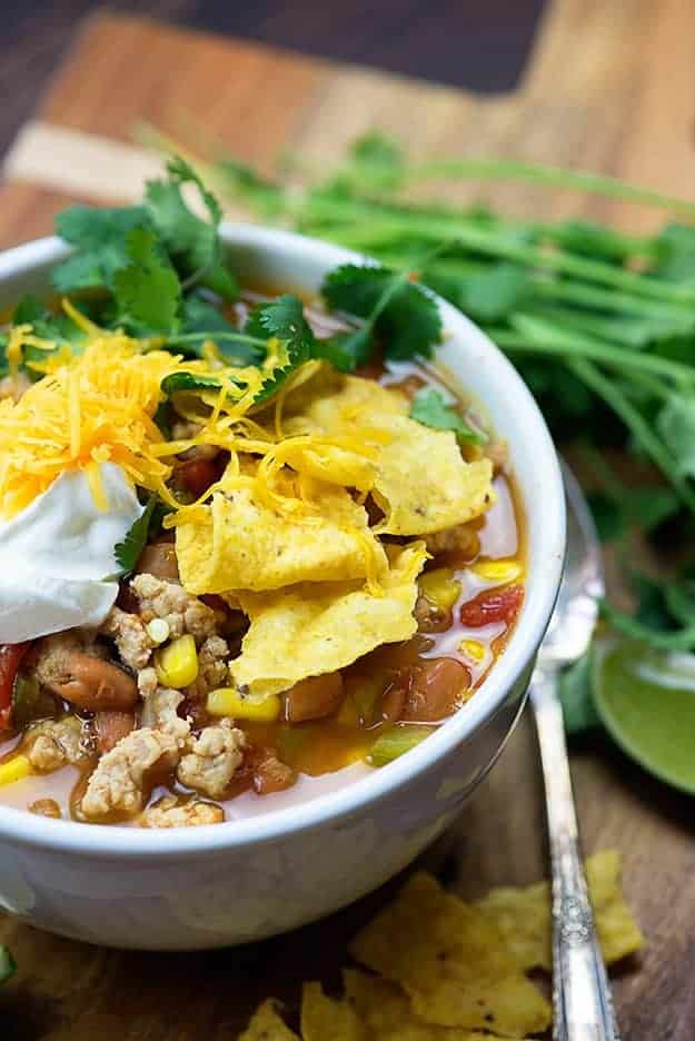 We love this weight watchers taco soup! 