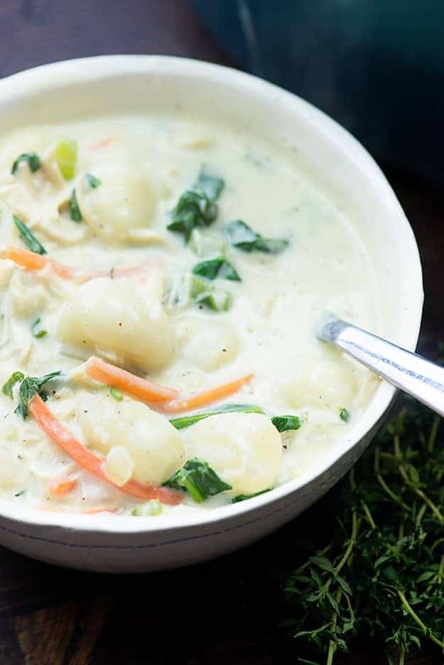 This chicken gnocchi soup recipe can be made at home in about 30 minutes!