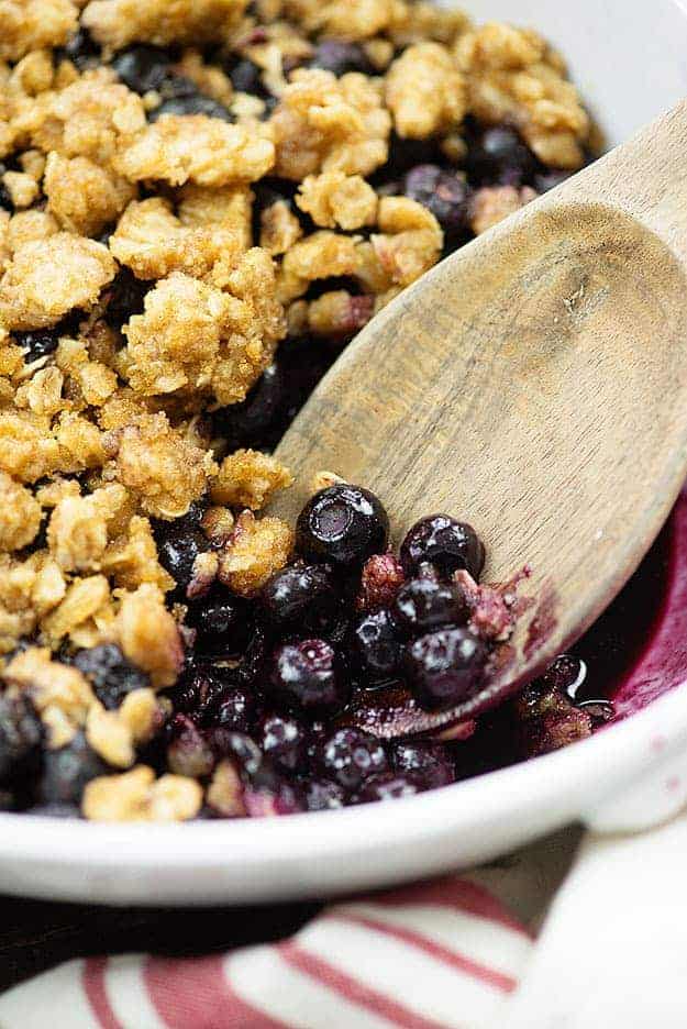Blueberry crisp!