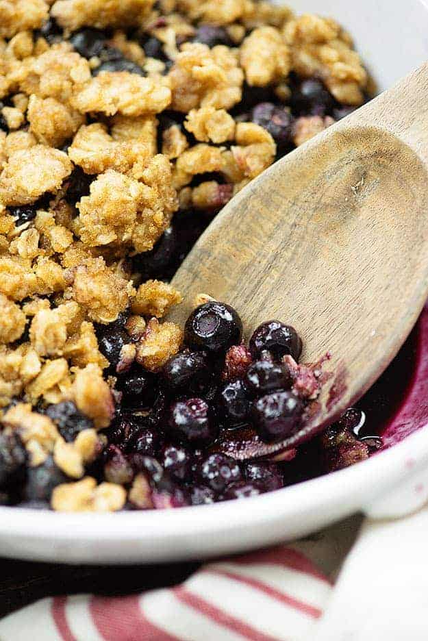 Blueberry crisp!