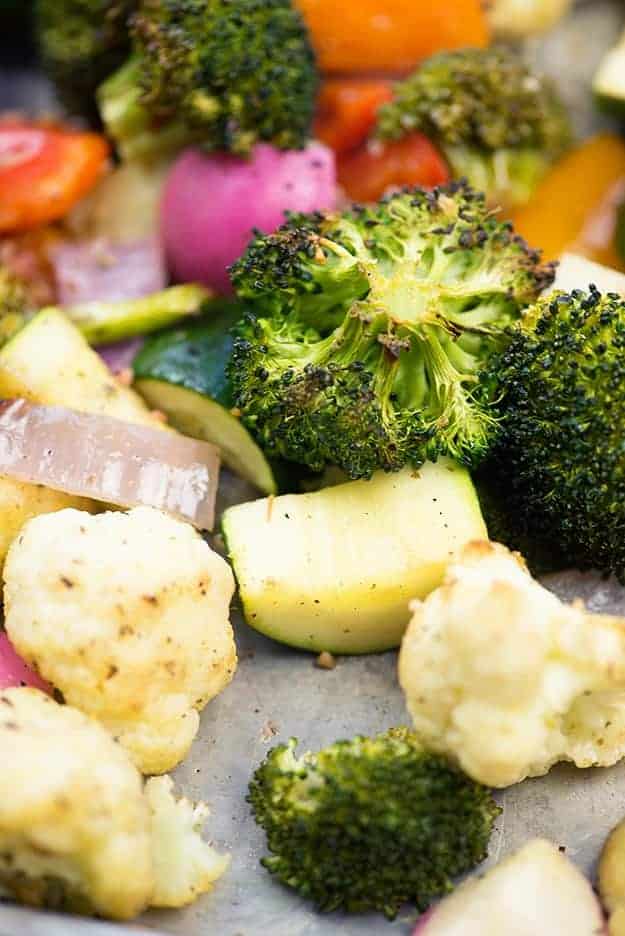 Roasted Vegetables Recipe with tuscan seasoning.