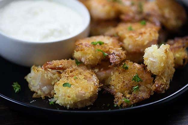 We can't get enough of this oven fried shrimp recipe!