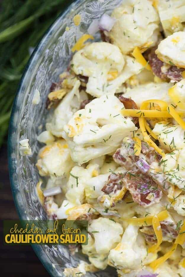 cheddar and cauliflower salad