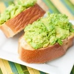 A close up of avocado toast