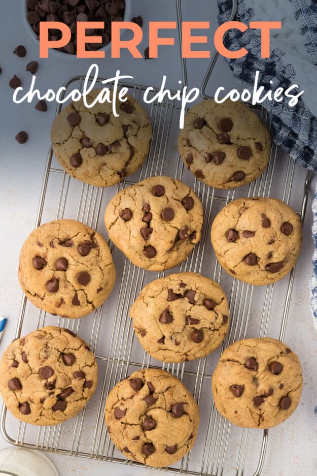 Cookies cooling on rack.