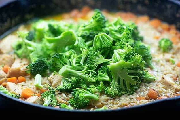 broccoli with chicken and rice