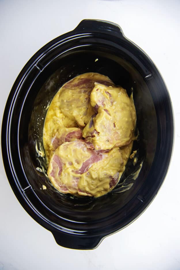 pork chops in crockpot.