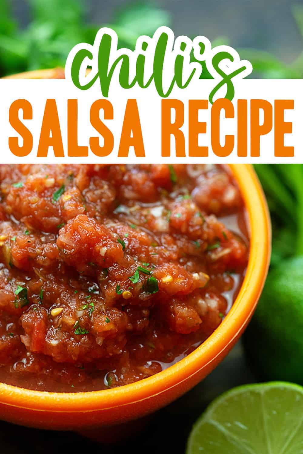 chili's salsa recipe in small bowl.