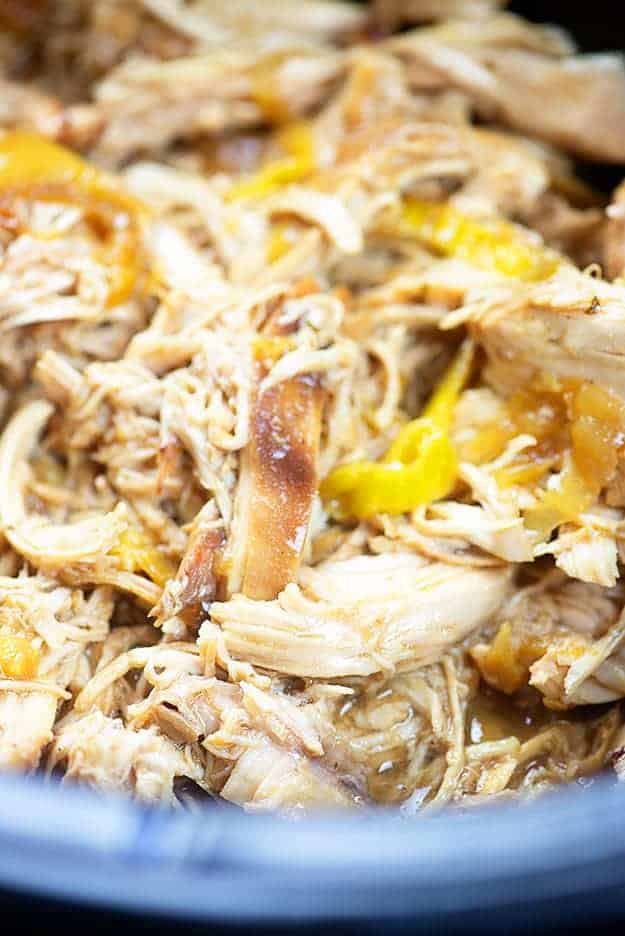 Slow cooker shredded chicken