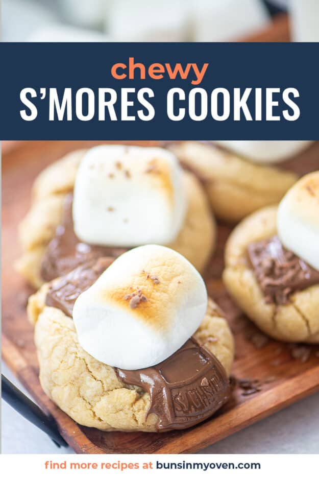 cookies with marshmallows on top.
