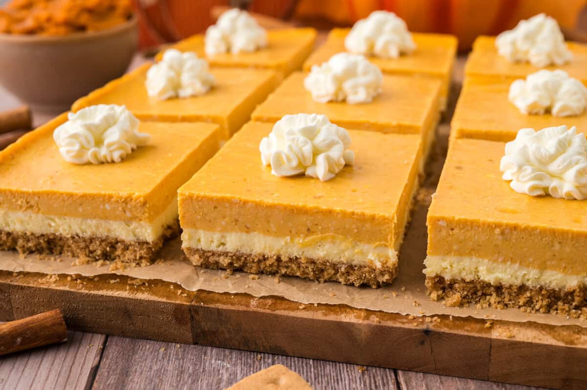 Pumpkin Cheesecake Bars