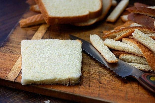 bread with crusts cut off
