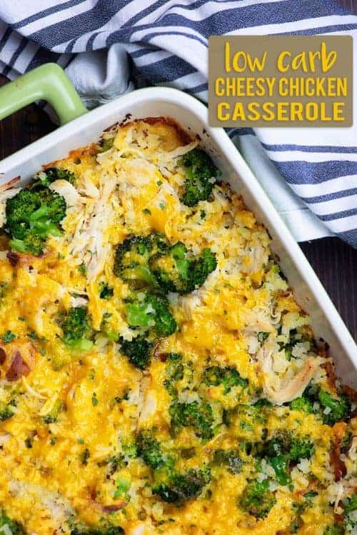 Cheesy Chicken Low Carb Casserole — Buns In My Oven