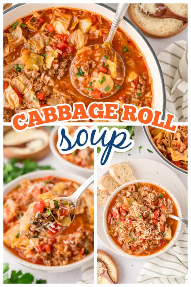 Collage of soup images.