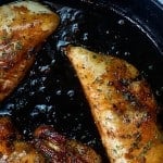 balsamic chicken recipe in cast iron skillet
