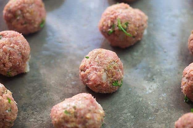 turkey meatballs in the oven