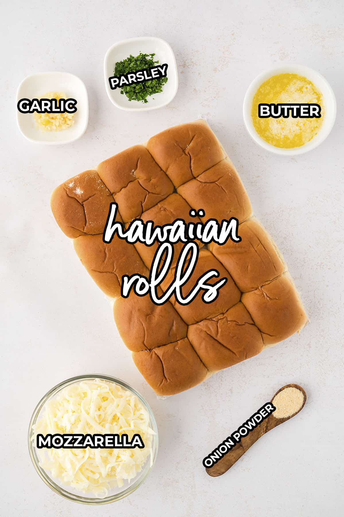 Ingredients for sliders.