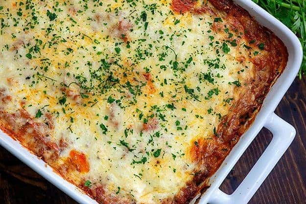 easy lasagna recipe made with ravioili