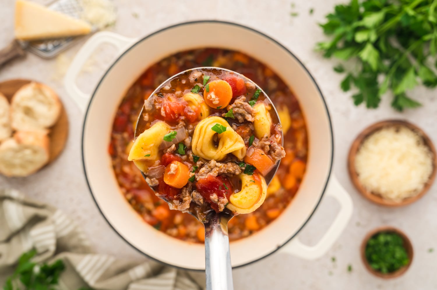 Sausage Tortellini Soup