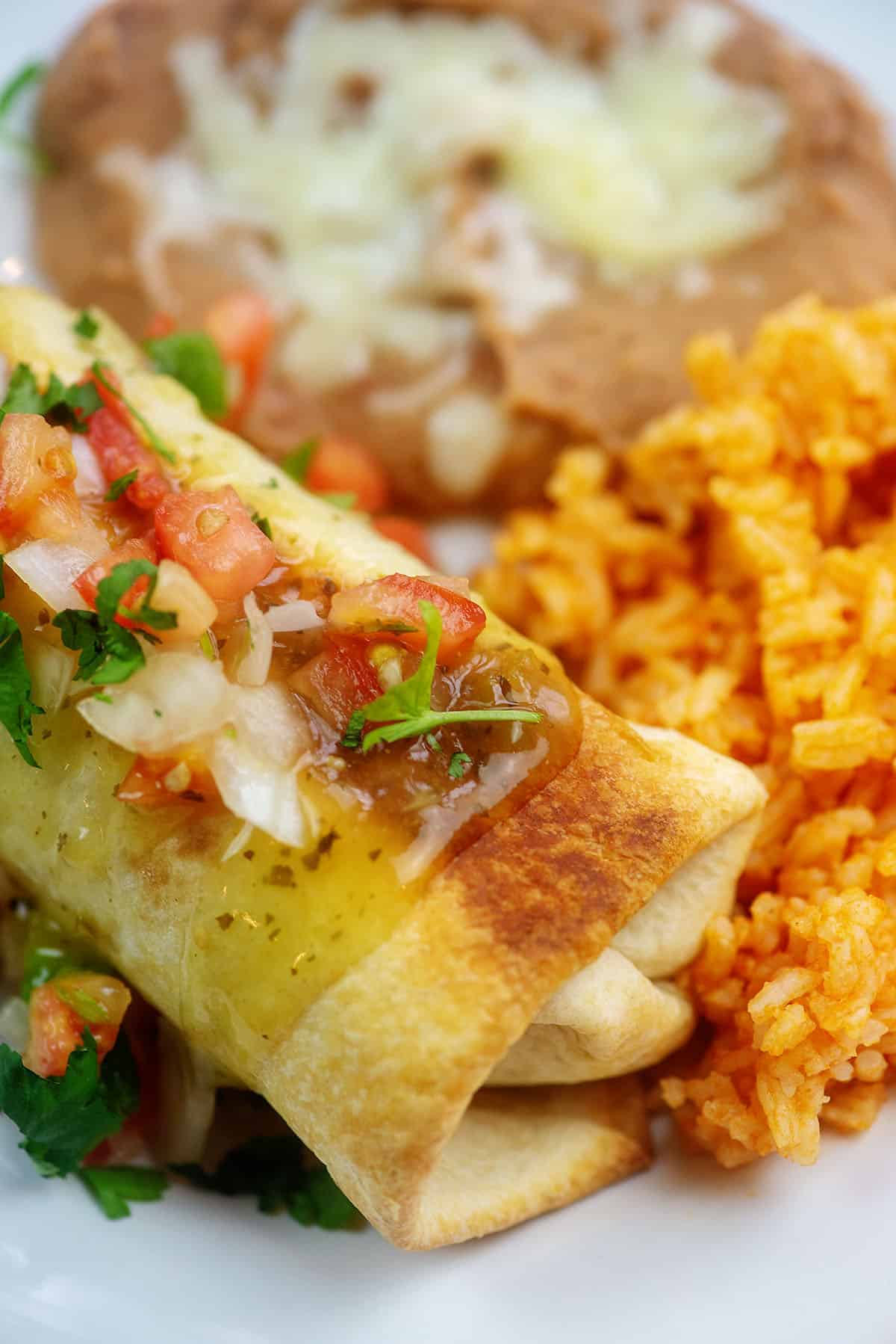 Chimichanga Recipe (with Chicken)