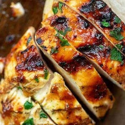 grilled chicken with bbq sauce