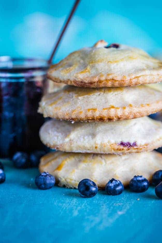 blueberry filled sugar cookies.