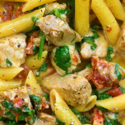 pork pasta skillet recipe