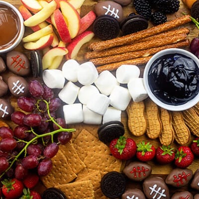 A bunch of sugary food on a table