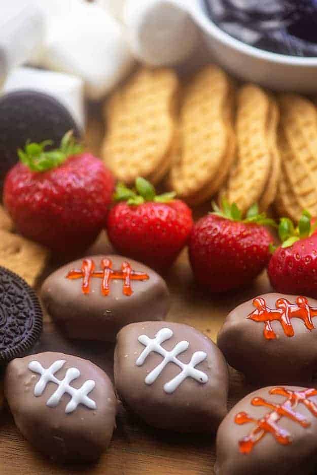 dessert tray with sweets