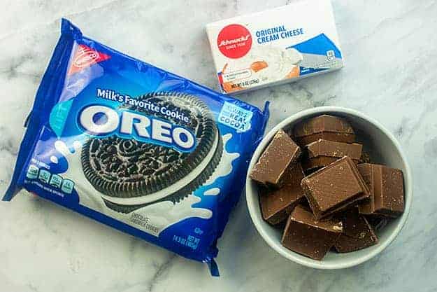 ingredients for OREO Cookie balls
