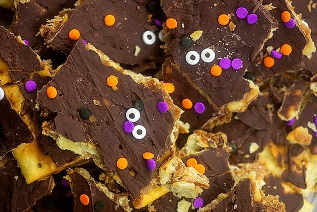 halloween cracker toffee