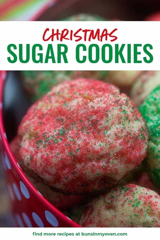 Christmas sugar cookies in tin