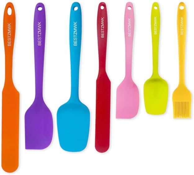 rainbow spatula set.
